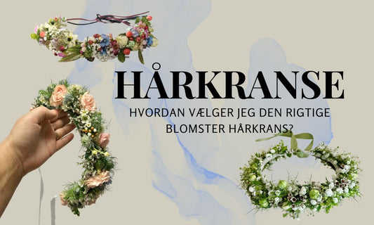 Blomsterkranse til håret