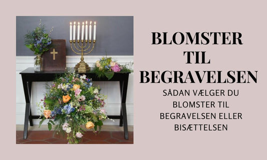 Sådan vælger du blomster til begravelse