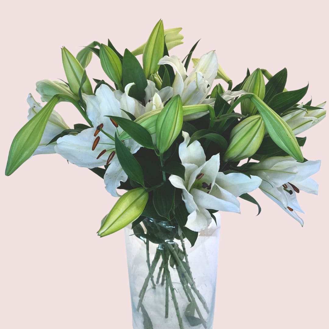buket med liljer