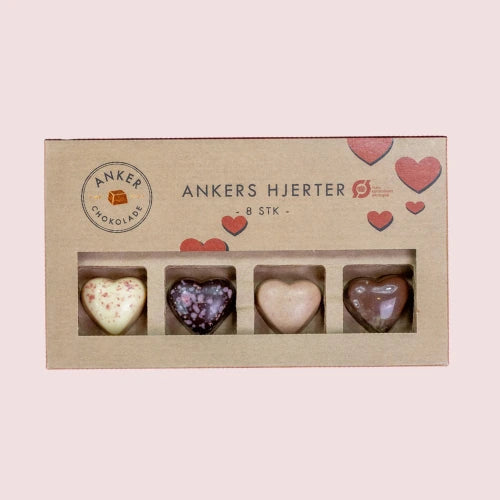 Økologiske chokolade hjerter fra ankers chokolade